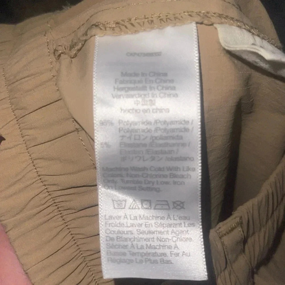 Madewell Zip Front Khaki Tapered Shorts Women's Size S High Rise small - Picture 7 of 7